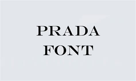 prada schriftart|prada font.